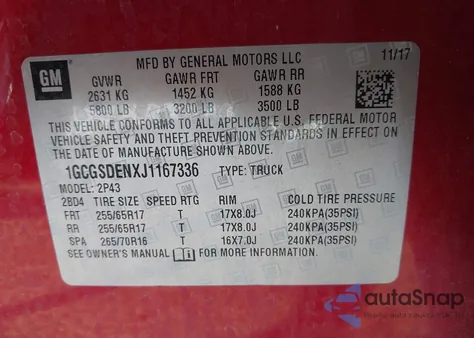 2018 Chevrolet Colorado Z71 z USA, uszkodzony, nr VIN 1GCGSDENXJ1167336